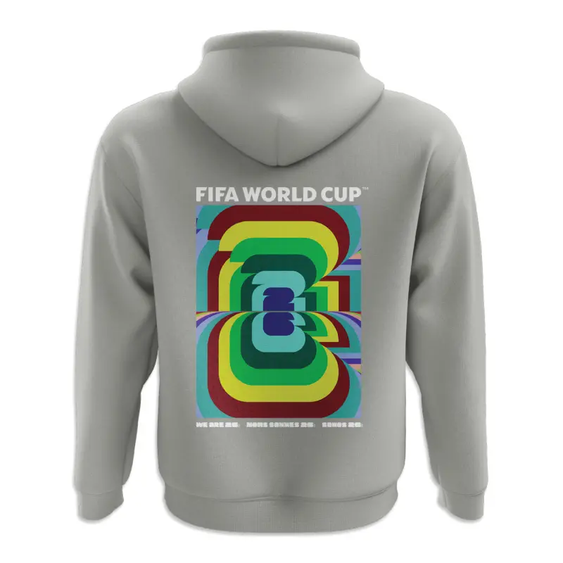 England Footbalkits 2026 World Cup Amplified Grey Hoodie – Unisex – Official World Cup Football Kits