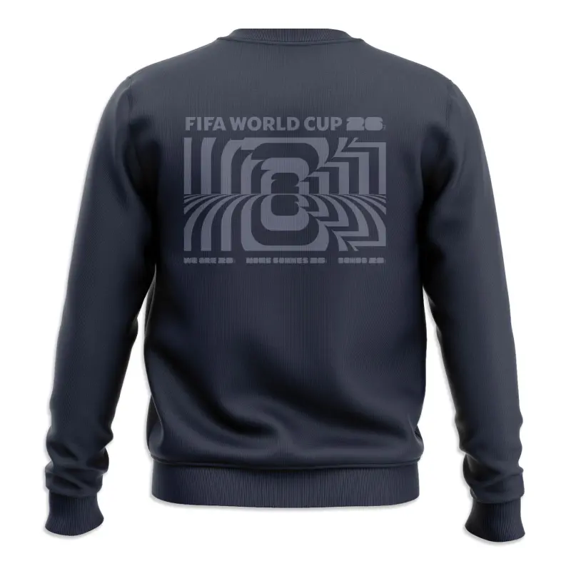 England Footbalkits 2026 World Cup Amplified Navy Crew Sweatshirt – Unisex – Official World Cup Football Kits