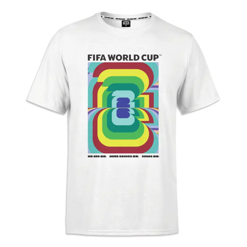 England Footbalkits 2026 World Cup Amplified White T-Shirt – Unisex – Official World Cup Football Kits