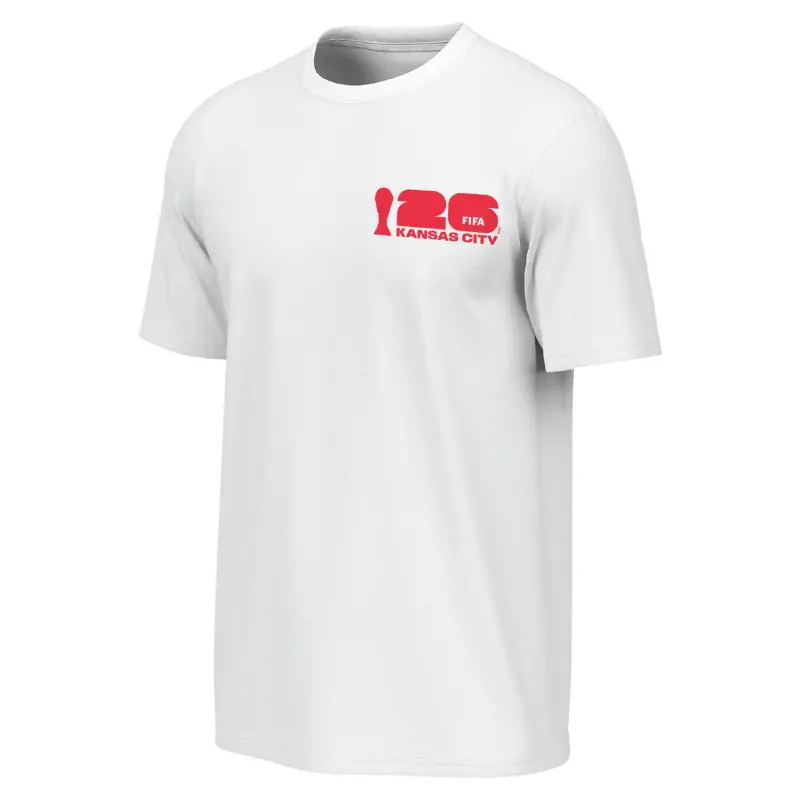 England Footbalkits 2026 World Cup Kansas City Poster White T-Shirt – Unisex – Official World Cup Football Kits