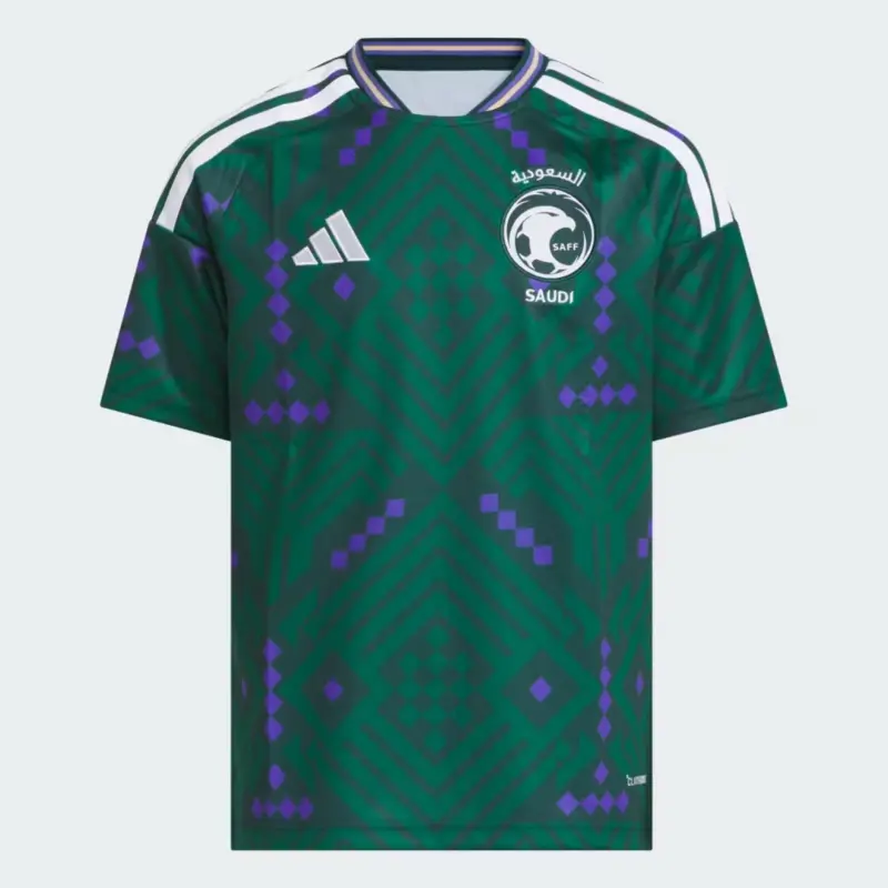 England Footbalkits adidas Saudi Arabia 2026 Home Jersey – Youth – Official World Cup Football Kits