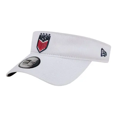 England Footbalkits Adult New Era USWNT White Visor – Official World Cup Football Kits