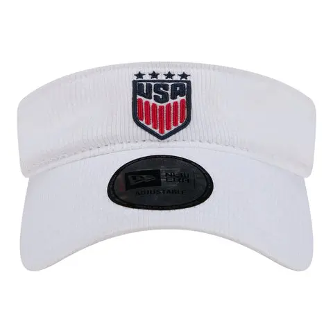 England Footbalkits Adult New Era USWNT White Visor – Official World Cup Football Kits