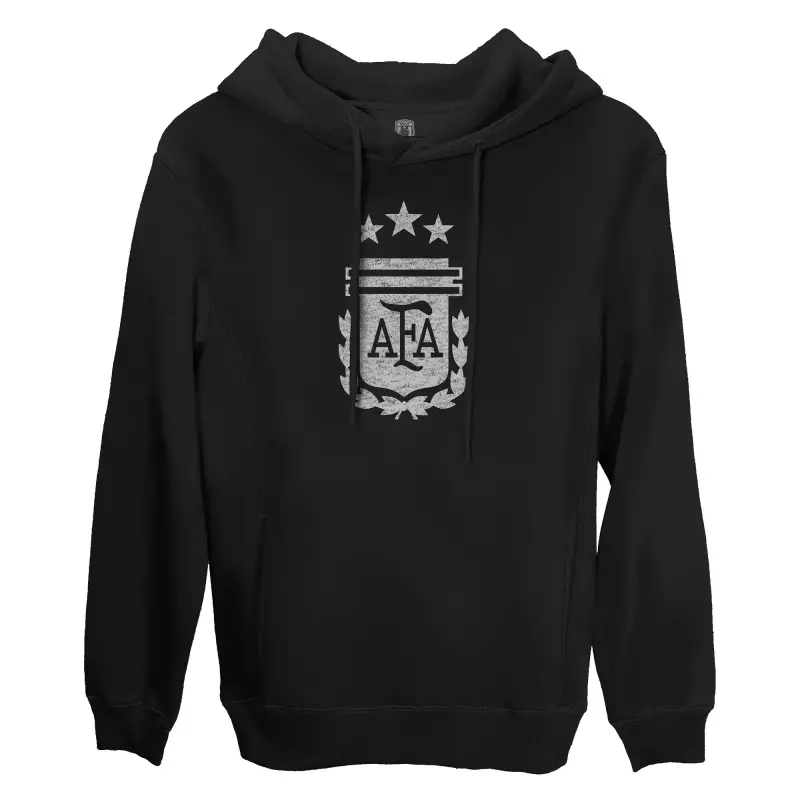 England Footbalkits Argentina National Team 1863FC Fleece Pullover Hoodie – Black – Official World Cup Football Kits