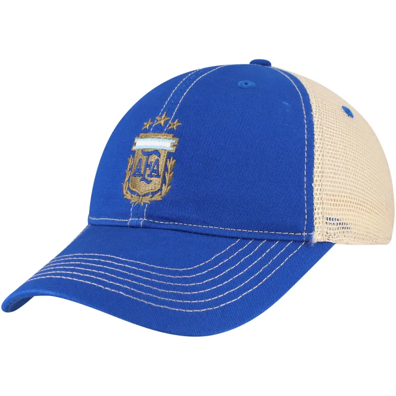 England Footbalkits Argentina National Team 1863FC Trucker Adjustable Hat – Royal – Official World Cup Football Kits