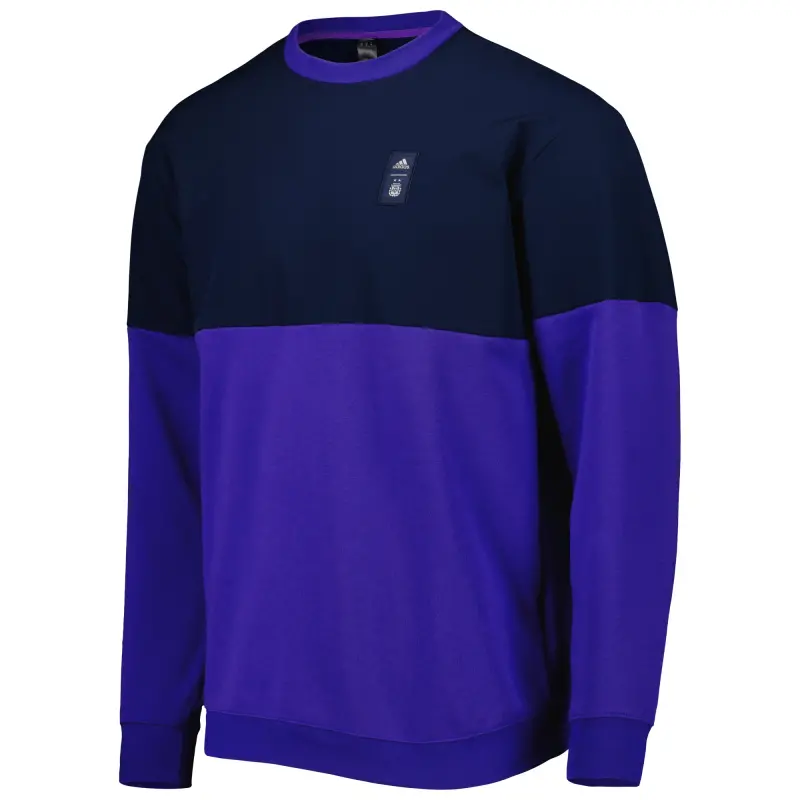 England Footbalkits Argentina National Team Adidas Graphic Pullover Sweatshirt – Navy/Purple – Official World Cup Football Kits