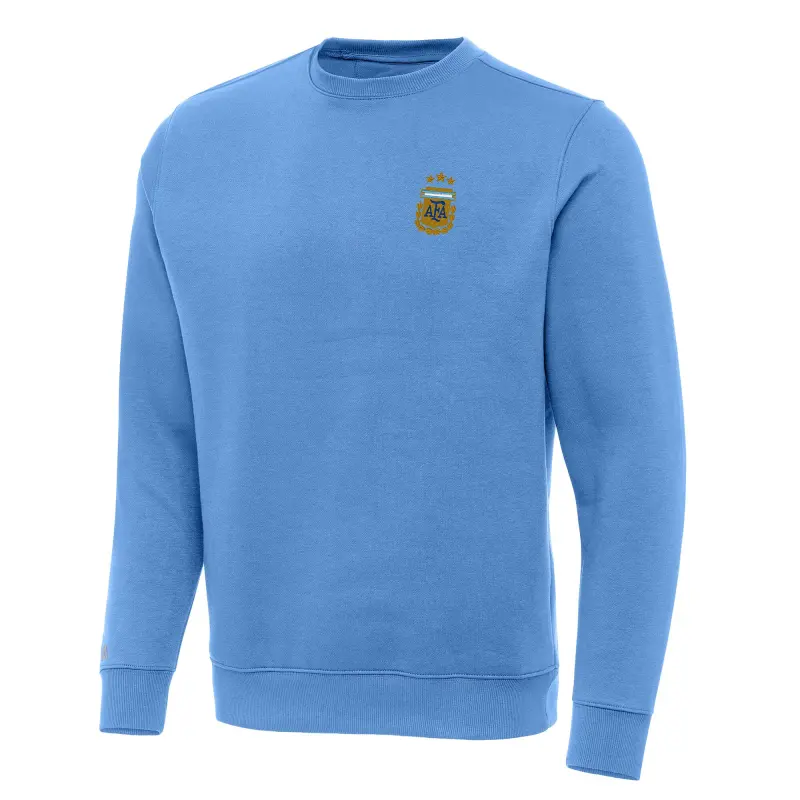England Footbalkits Argentina National Team Antigua Victory Pullover Sweatshirt – Powder Blue – Official World Cup Football Kits