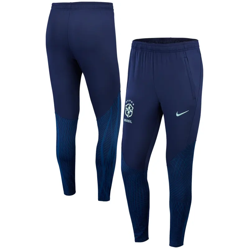 England Footbalkits Brazil National Team Nike 2022 Strike Performace Track Pants – Navy – Official World Cup Football Kits