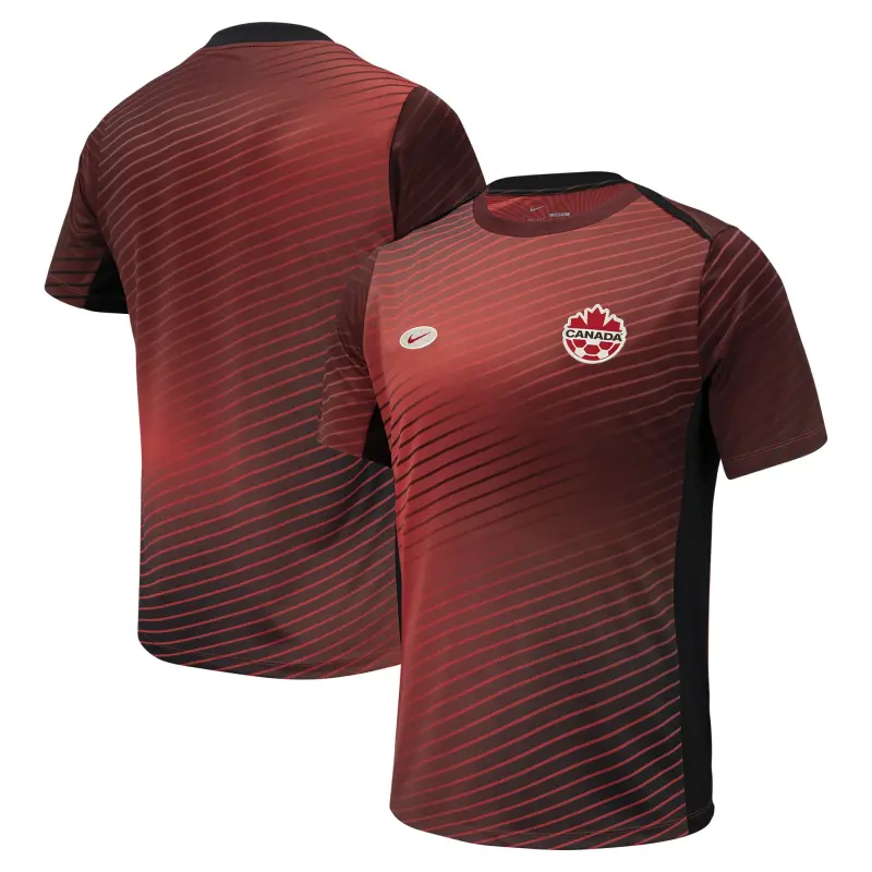 England Footbalkits Canada Soccer Nike 2024 Pre-Match Top – Red – Official World Cup Football Kits