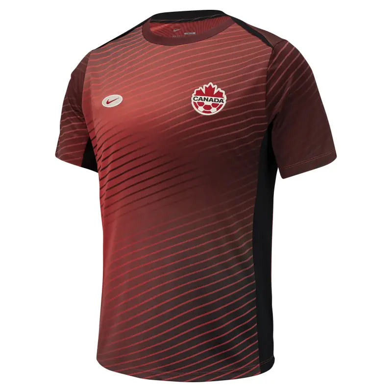 England Footbalkits Canada Soccer Nike 2024 Pre-Match Top – Red – Official World Cup Football Kits