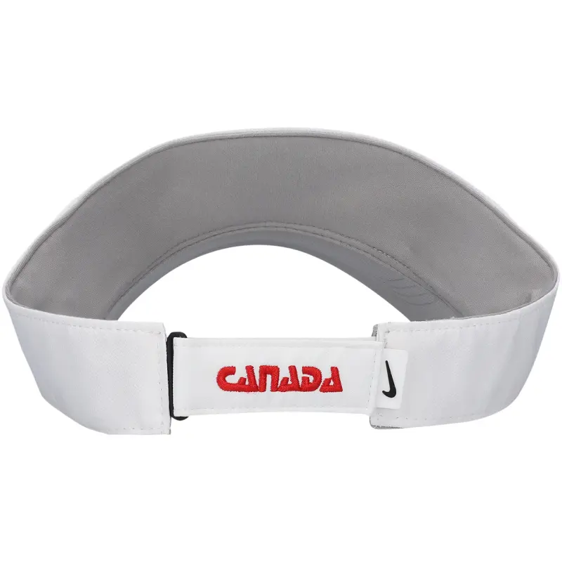 England Footbalkits Canada Soccer Nike Ace Performance Adjustable Visor – White – Official World Cup Football Kits