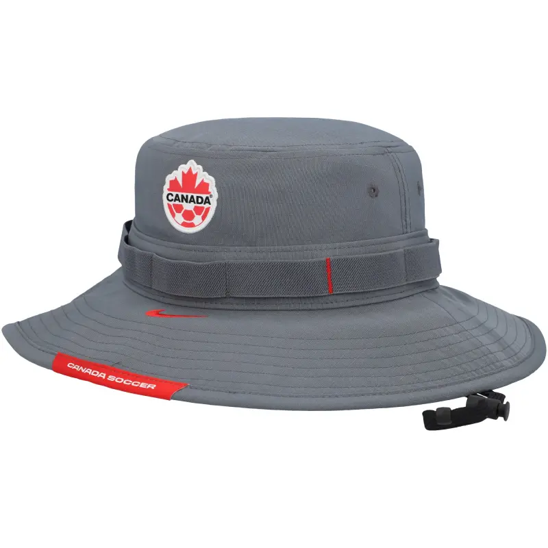 England Footbalkits Canada Soccer Nike Boonie Tri-Blend Performance Bucket Hat – Gray – Official World Cup Football Kits