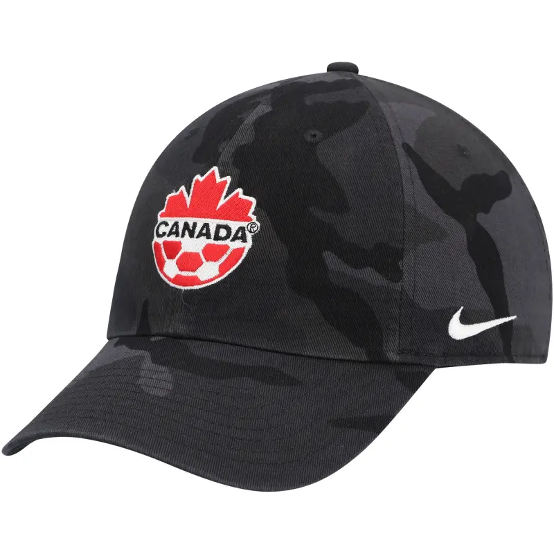 England Footbalkits Canada Soccer Nike Campus Adjustable Hat – Camo – Official World Cup Football Kits