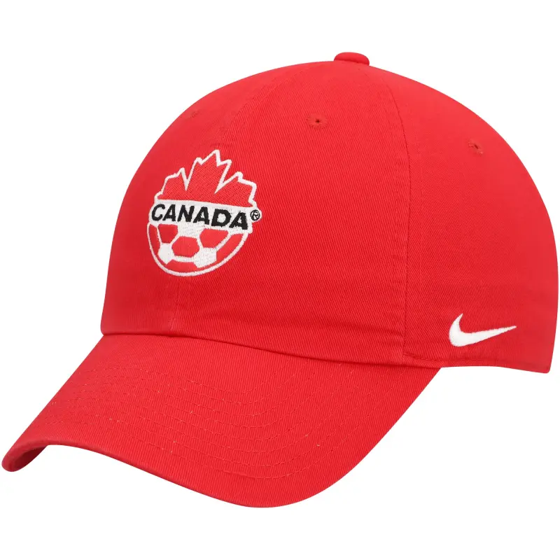 England Footbalkits Canada Soccer Nike Campus Adjustable Hat – Red – Official World Cup Football Kits