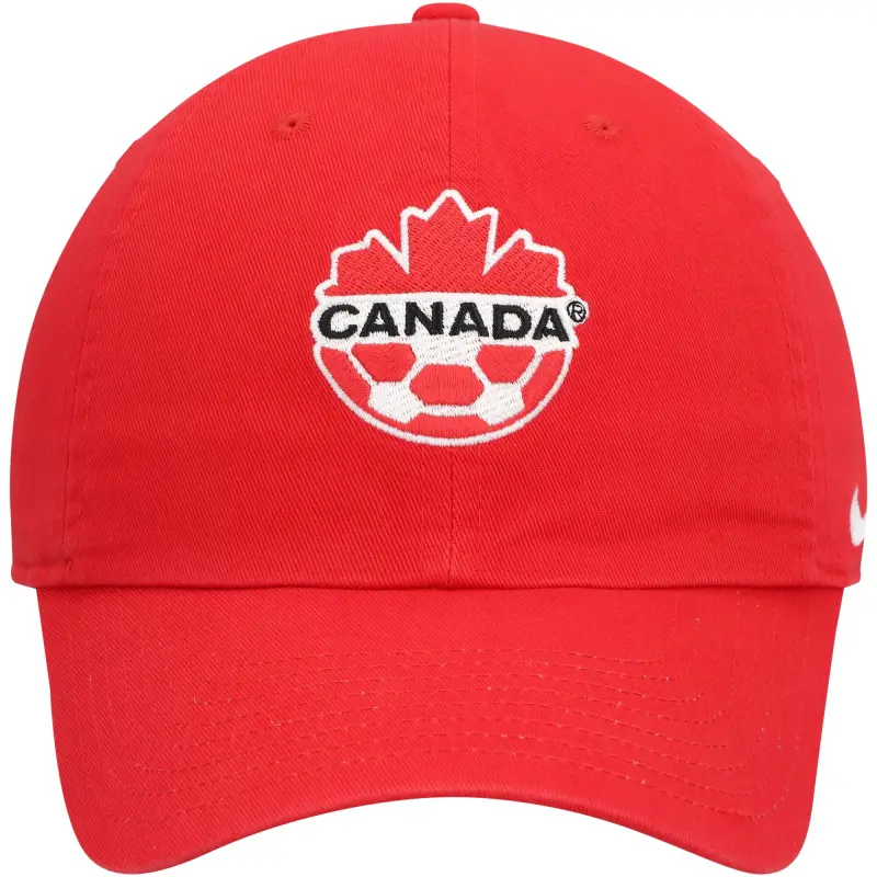 England Footbalkits Canada Soccer Nike Campus Adjustable Hat – Red – Official World Cup Football Kits