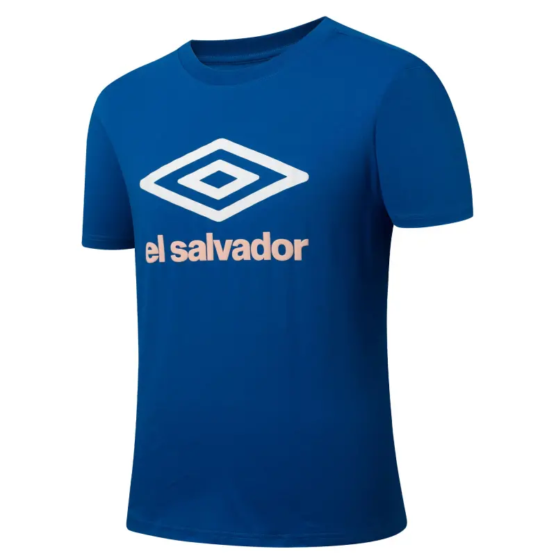 England Footbalkits El Salvador National Team Umbro Graphic T-Shirt Blue – Official World Cup Football Kits