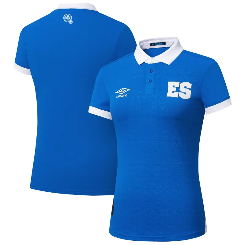 England Footbalkits El Salvador National Team Umbro Women’s 2025 Home Replica Jersey – Blue – Official World Cup Football Kits