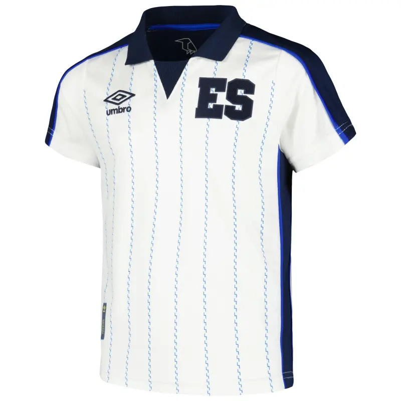 England Footbalkits El Salvador National Team Umbro Youth 2024 Fourth Replica Jersey – White – Official World Cup Football Kits