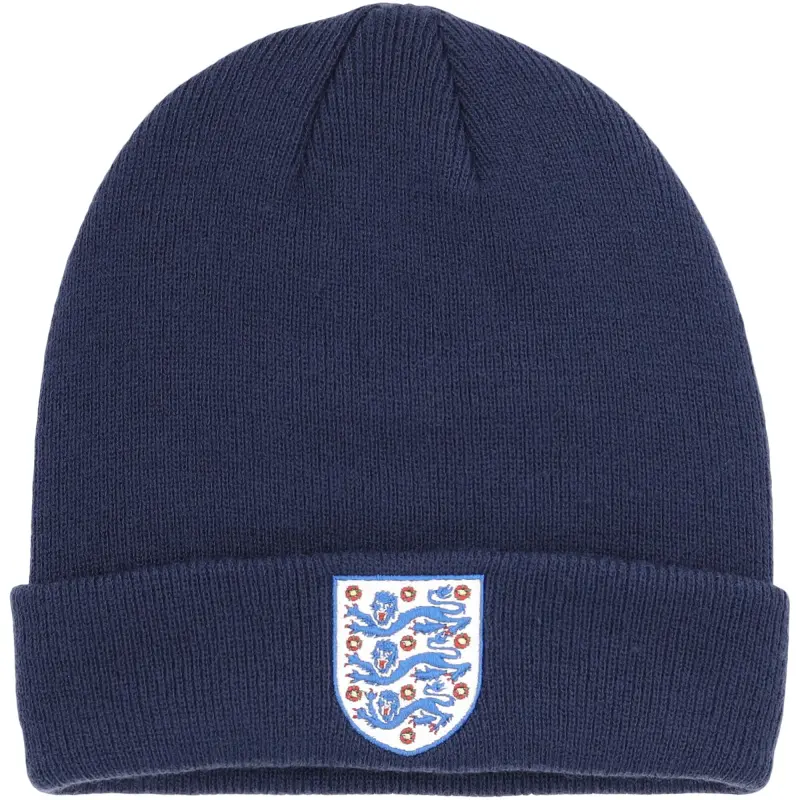 England Footbalkits England Core Beanie Cuff Navy Kids – Official World Cup Football Kits