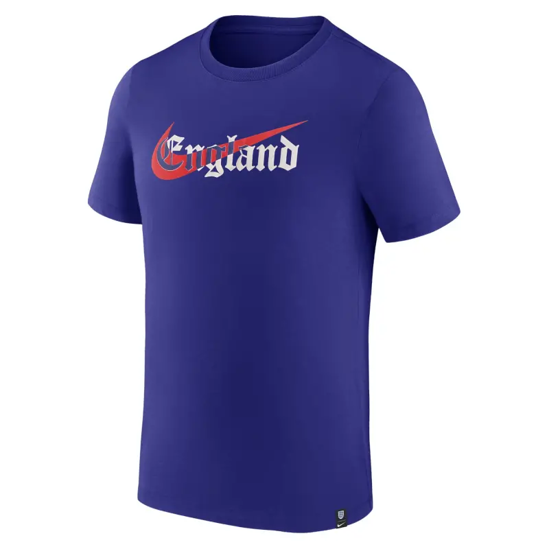 England Footbalkits England National Team Nike Swoosh T-Shirt Blue – Official World Cup Football Kits