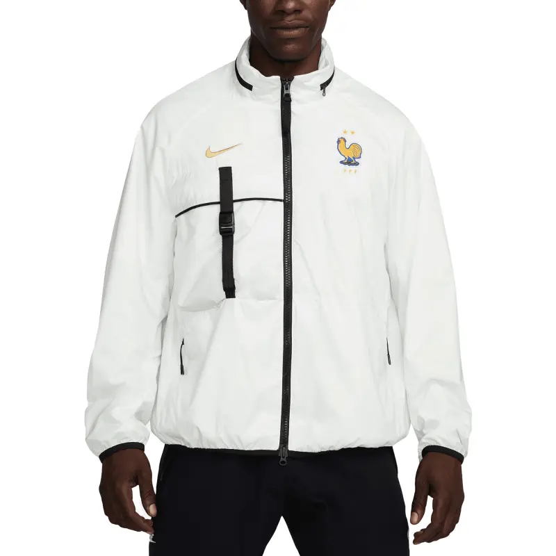 England Footbalkits France National Team Nike 2024 Halo Anthem Full-Zip Jacket – White – Official World Cup Football Kits