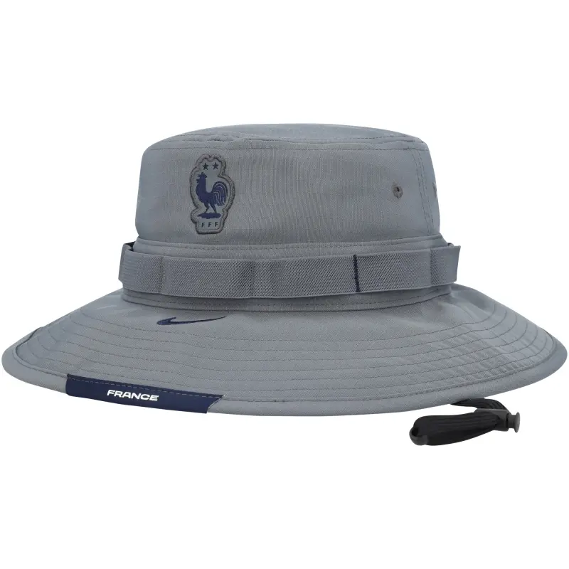 England Footbalkits France National Team Nike Boonie Tri-Blend Performance Bucket Hat – Gray – Official World Cup Football Kits