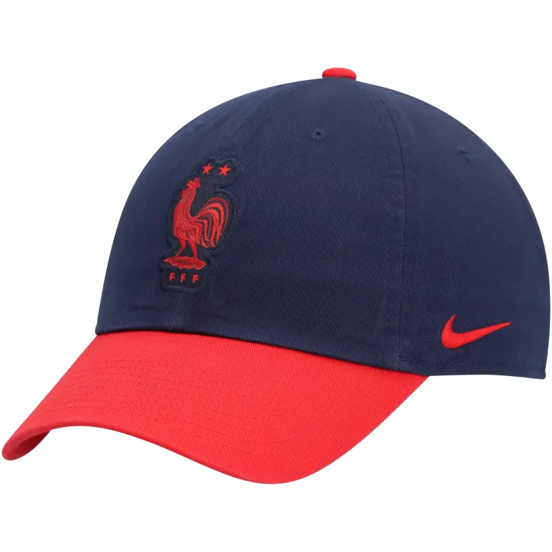 England Footbalkits France National Team Nike Campus Adjustable Hat – Navy/Red – Official World Cup Football Kits