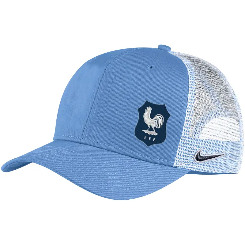 England Footbalkits France National Team Nike Classic99 Trucker Snapback Hat – Blue – Official World Cup Football Kits