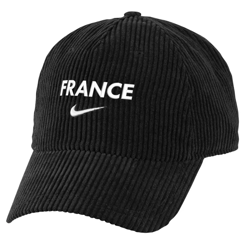 England Footbalkits France National Team Nike Corduroy Club Flex Hat – Black – Official World Cup Football Kits