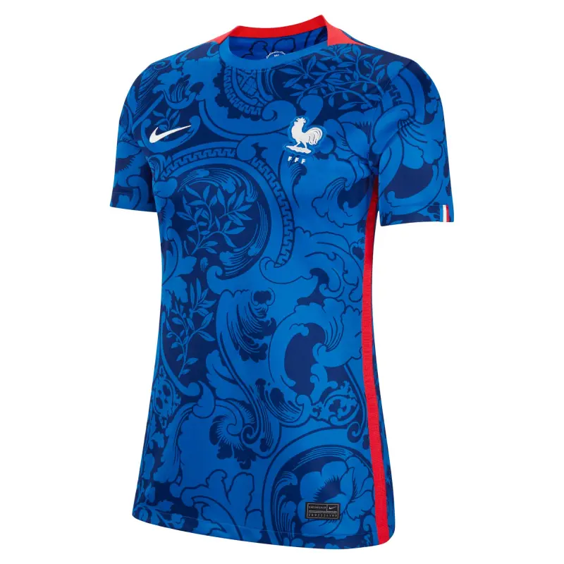 England Footbalkits France Women’s National Team Nike Women’s 2022/23 Home Replica Blank Jersey – Blue – Official World Cup Football Kits