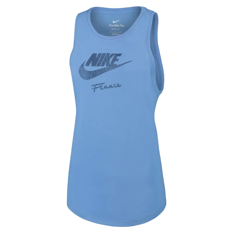 England Footbalkits France Women’s National Team Nike Women’s Futura Tank Top – Blue – Official World Cup Football Kits