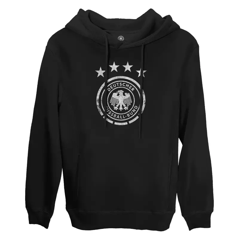 England Footbalkits Germany National Team 1863FC Fleece Pullover Hoodie – Black – Official World Cup Football Kits