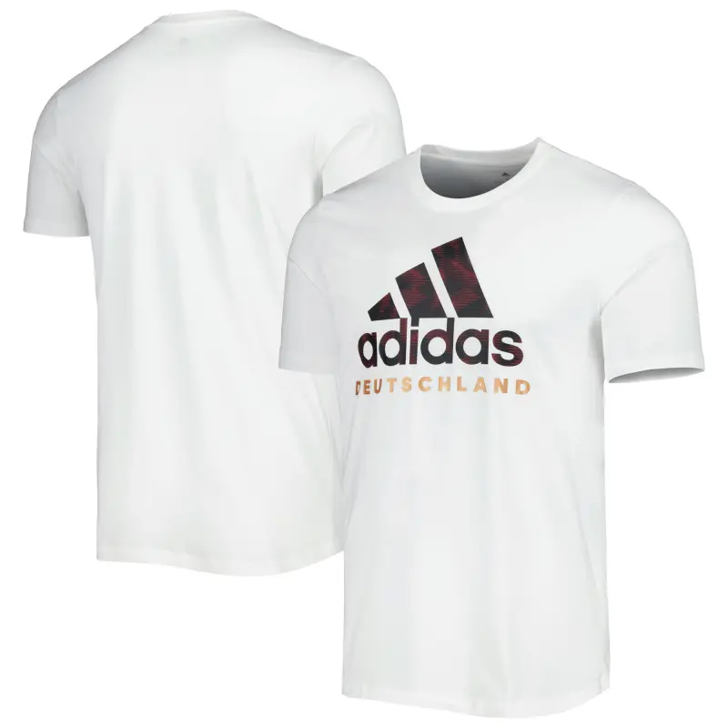 England Footbalkits Germany National Team adidas DNA Graphic T-Shirt – White – Official World Cup Football Kits