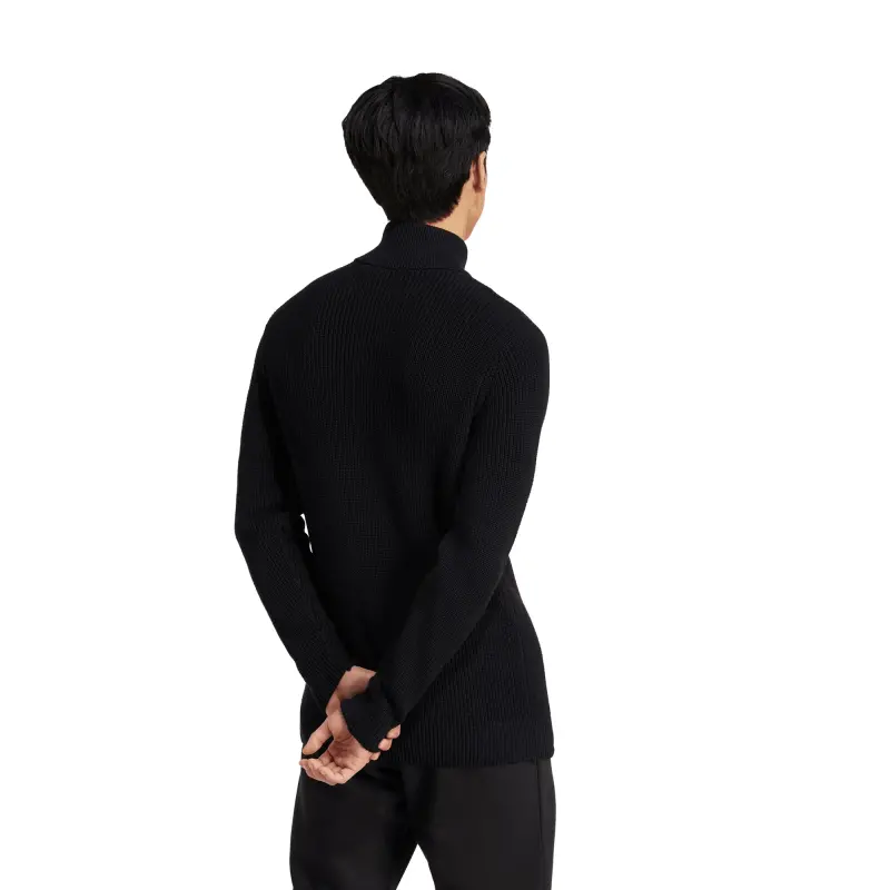 England Footbalkits Germany National Team adidas Originals 125th Anniversary Culturewear Half-Zip Rib-Knit Top – Black – Official World Cup Football Kits