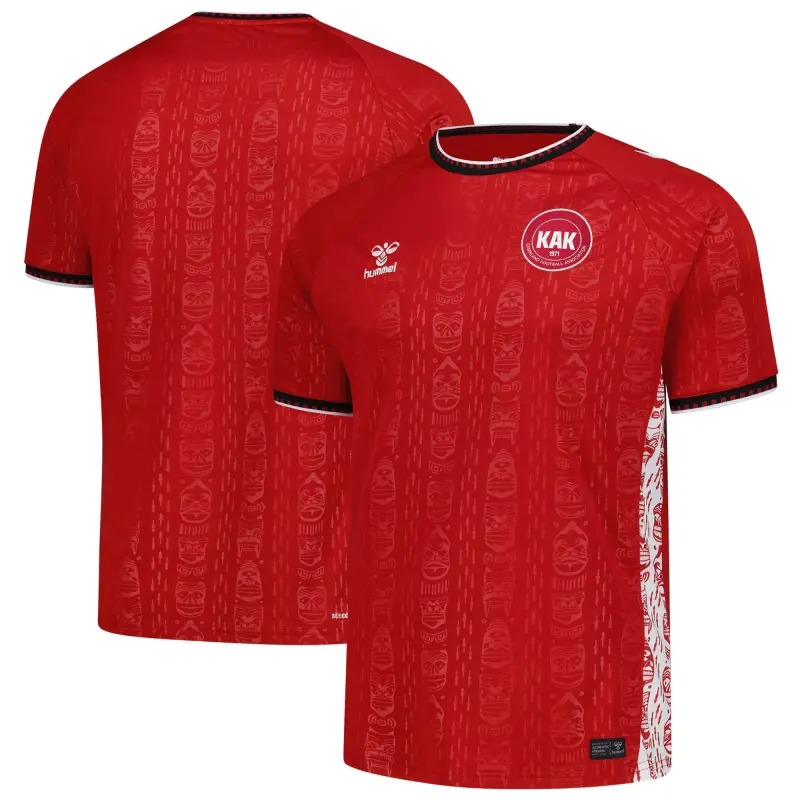 England Footbalkits Greenland National Team Hummel 2025 Home Replica Jersey – Red – Official World Cup Football Kits