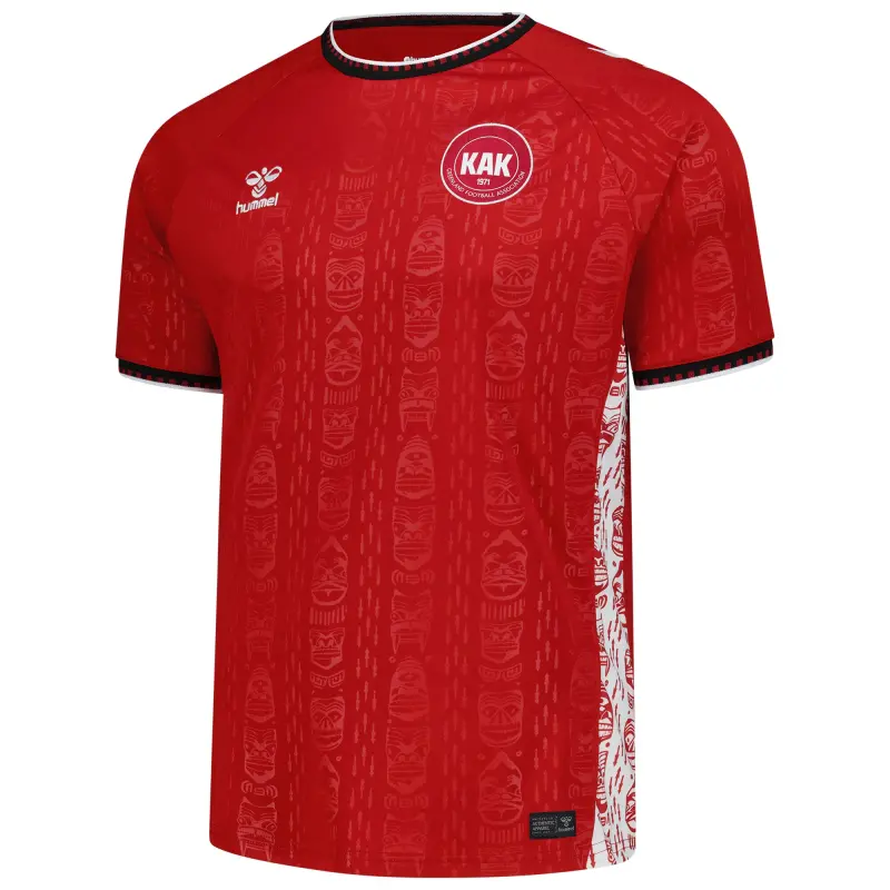 England Footbalkits Greenland National Team Hummel 2025 Home Replica Jersey – Red – Official World Cup Football Kits
