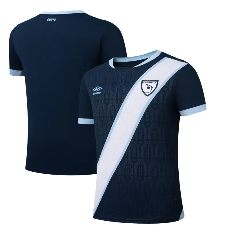 England Footbalkits Guatemala National Team Umbro 2025 Away Replica Jersey – Navy – Official World Cup Football Kits