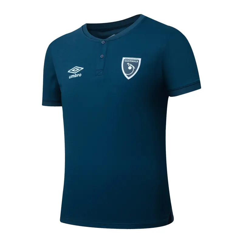 England Footbalkits Guatemala National Team Umbro 2025 Crew Neck Polo – Navy – Official World Cup Football Kits