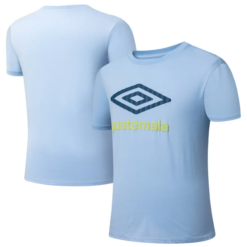 England Footbalkits Guatemala National Team Umbro 2025 T-Shirt – Light Blue – Official World Cup Football Kits