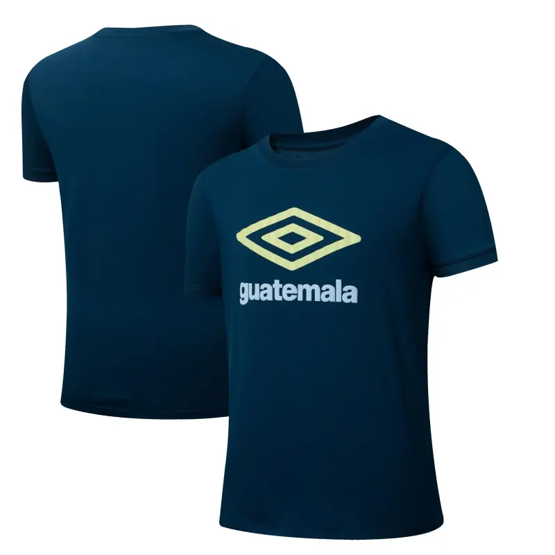 England Footbalkits Guatemala National Team Umbro 2025 T-Shirt – Navy – Official World Cup Football Kits