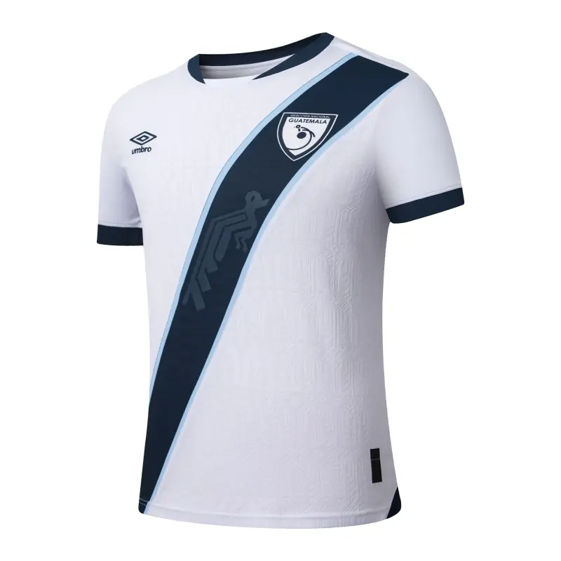 England Footbalkits Guatemala National Team Umbro Youth 2025 Home Replica Jersey – White – Official World Cup Football Kits