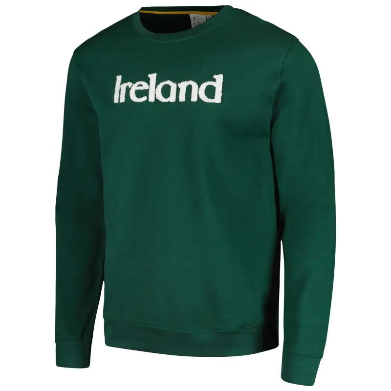 England Footbalkits Ireland National Team Simplicity Leisure Raglan Pullover Sweatshirt – Green – Official World Cup Football Kits