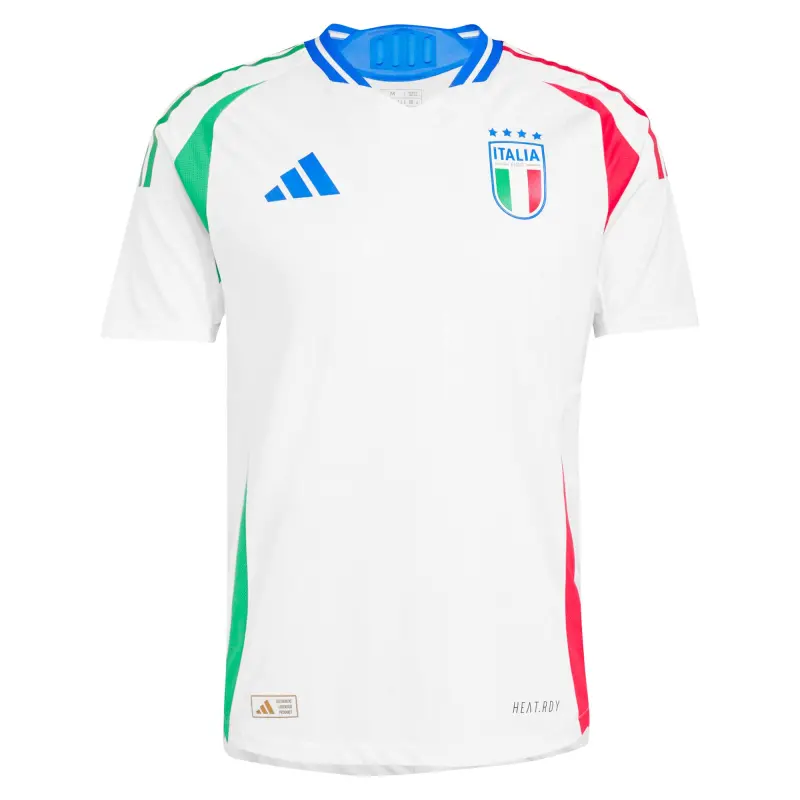 England Footbalkits Italy National Team adidas 2024 Away Authentic Jersey – White – Official World Cup Football Kits