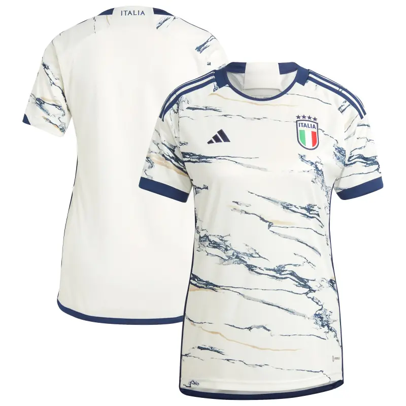 England Footbalkits Italy National Team adidas Women’s 2023 Away Replica Jersey – White – Official World Cup Football Kits