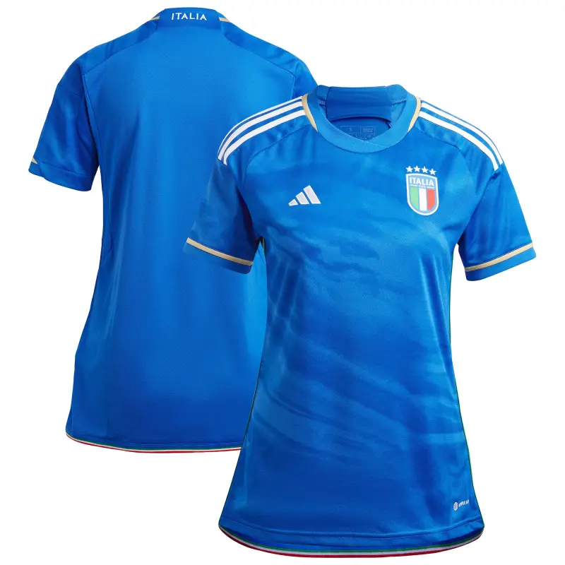 England Footbalkits Italy National Team adidas Women’s 2023 Home Replica Jersey – Blue – Official World Cup Football Kits