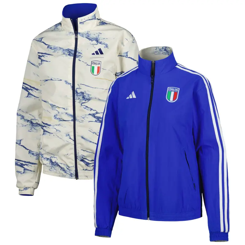 England Footbalkits Italy National Team adidas Women’s Anthem Reversible Full-Zip Jacket – Blue – Official World Cup Football Kits