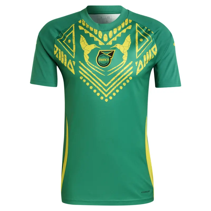 England Footbalkits Jamaica National Team adidas 2024 Pre-Match Top – Green – Official World Cup Football Kits