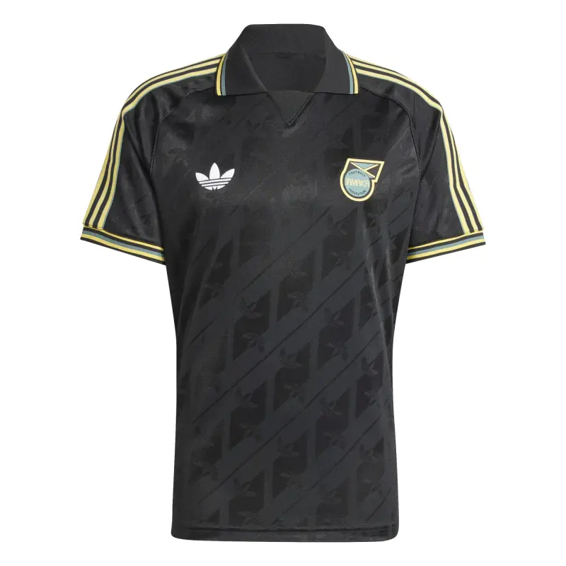 England Footbalkits Jamaica National Team adidas Originals Lifestyler Jersey – Black – Official World Cup Football Kits