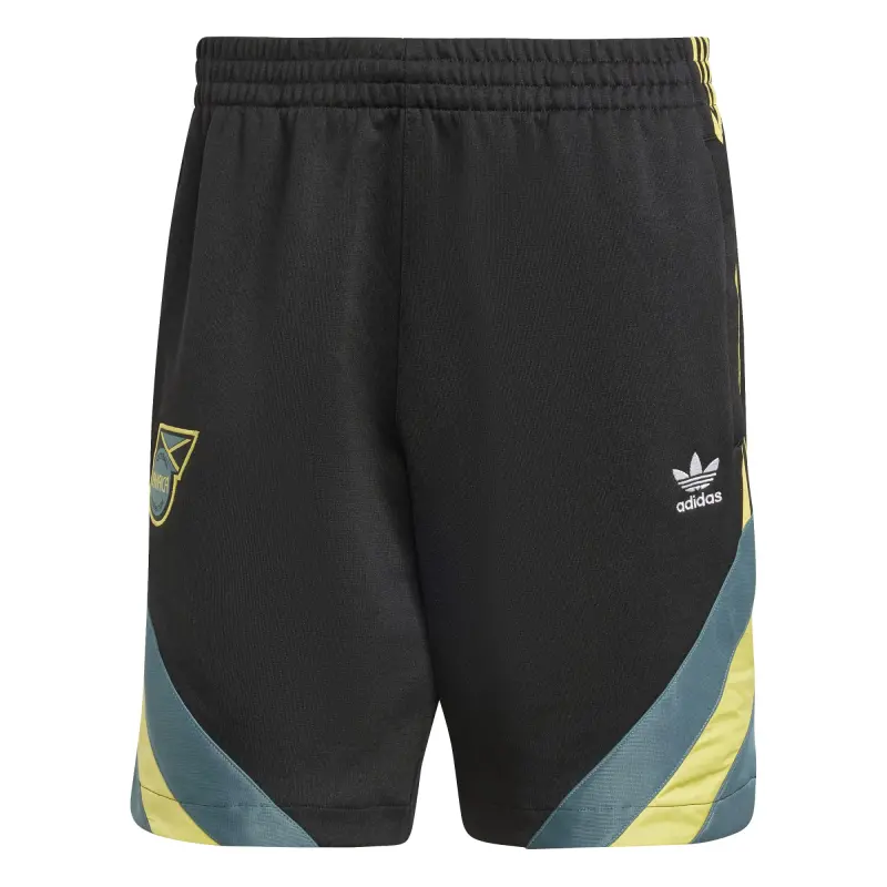 England Footbalkits Jamaica National Team adidas Originals Lifestyler Shorts – Black – Official World Cup Football Kits