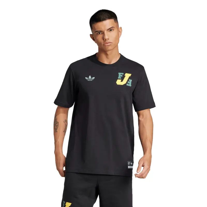 England Footbalkits Jamaica National Team adidas Varsity Pack T-Shirt – Black – Official World Cup Football Kits